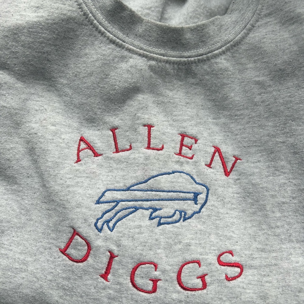 Buffalo Bills Crewneck Sweatshirt - Josh Allen Stefan Diggs
